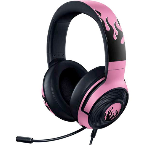Pink Flames Razer Kraken X Skin